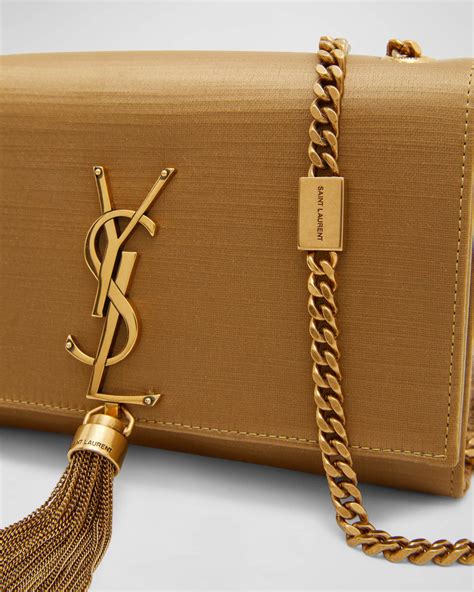 ysl tassel crossbody beige|Saint Laurent Kate Small Tassel YSL Crossbody Bag in Satin.